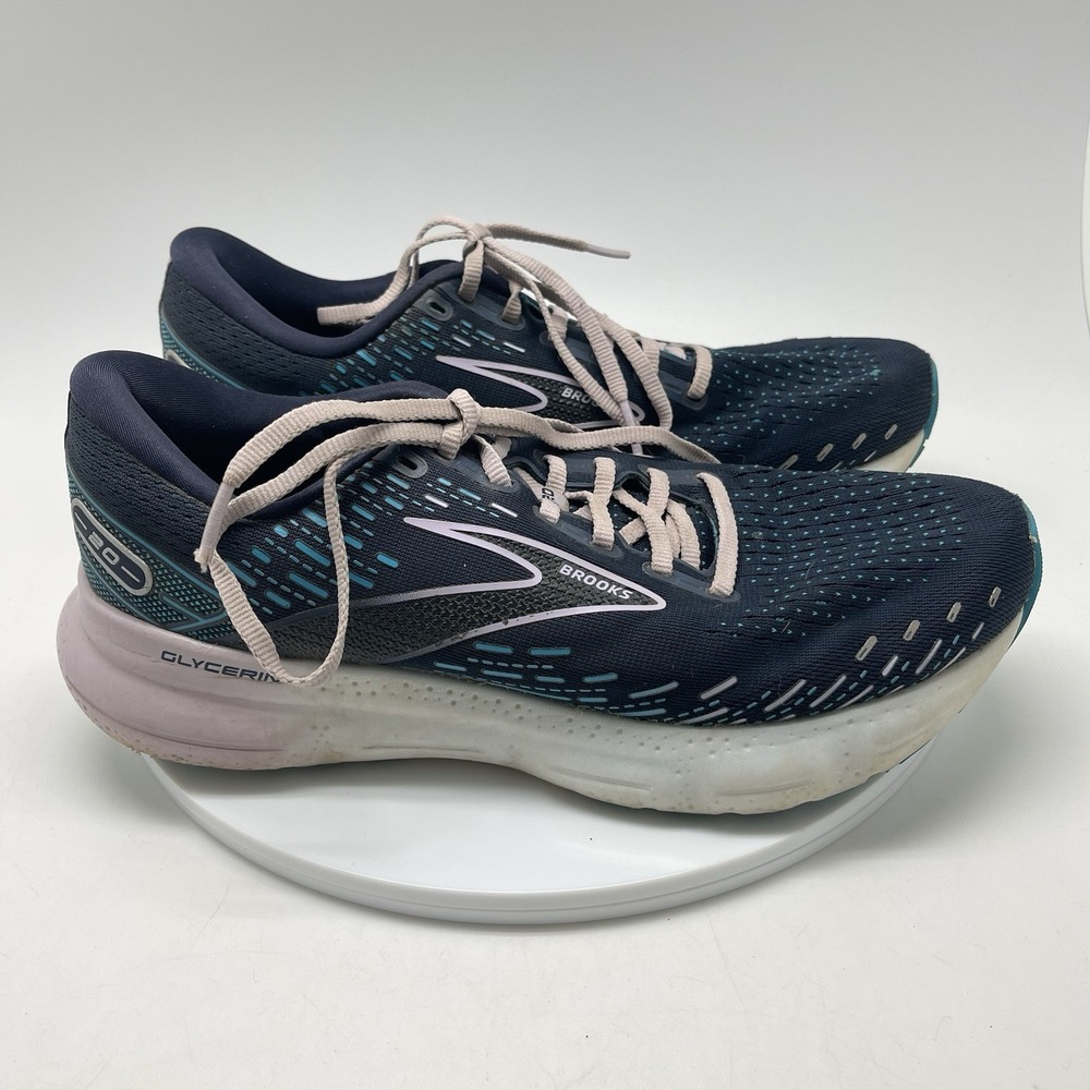 Brooks‎ Sneakers Womens 10 B Glycerin 20 1203691B499 Blue Running Athletic Shoes